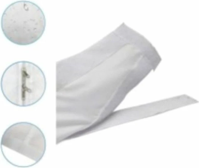 Vulë izolimi për derë ballkoni/verande, BECOOL BC03AIRSTPVT, perimetër max 560 cm, me zinxhirë të dyfishtë, e bardhë