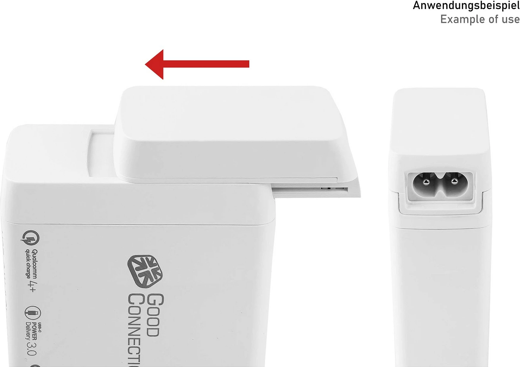 Karikues muri AC GoodConnections Alcasa PCA-W008W, 8W, i bardhë