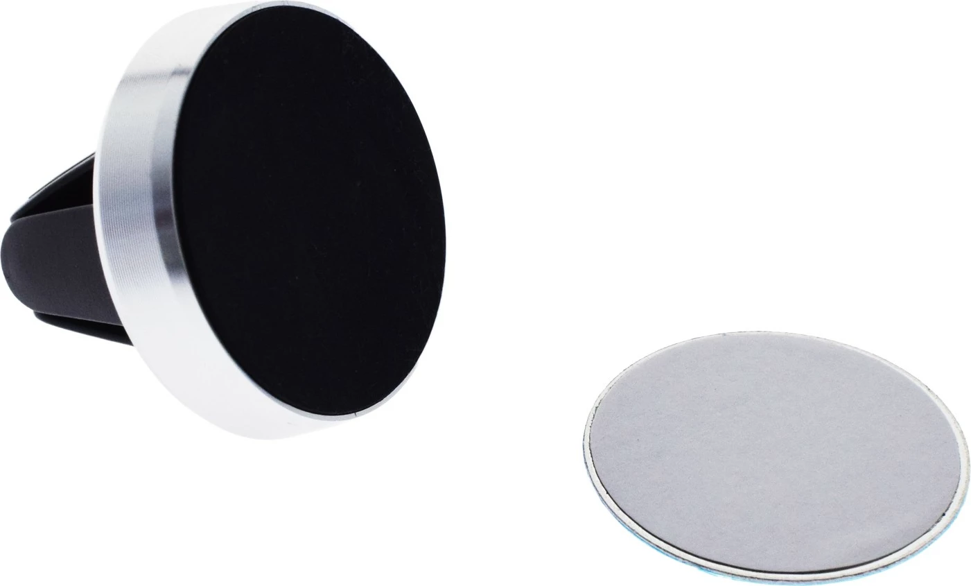 Mbajtës magnetik 2GO MINI MAG për celular ose navigator, ngjyrë e zezë dhe e bardhë