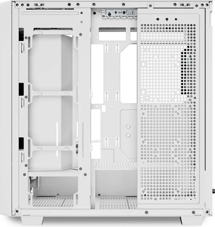 Kasë SHARKOON Rebel C70G RGB, Full Tower ATX, xham i temperuar, 3x120mm fan, White/Wood
