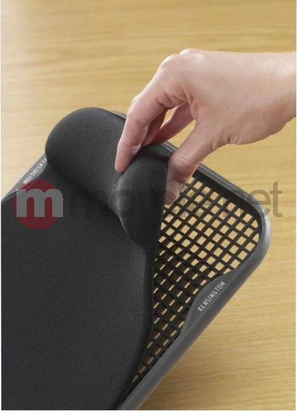 Mauspad Kensington 57711 me jastëk xhel për kyç, 30x21 cm, zi