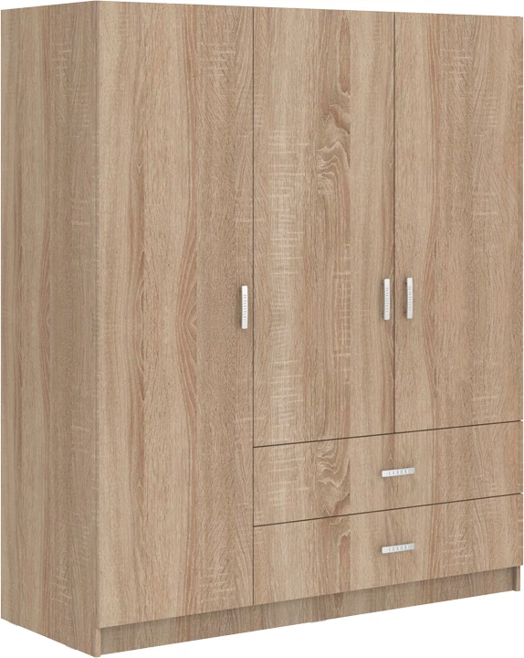 Dollap tre-dyerësh Royal, ngjyrë sonoma, 150x58x177cm