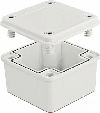Kuti instalimi DeLOCK IP65, 96x96x60 mm, ABS, gri