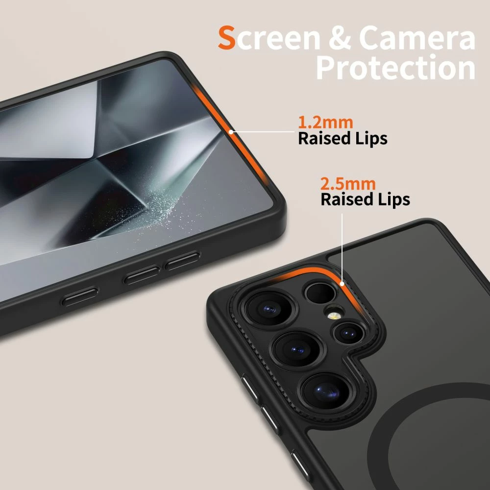 Mbështjellës Tech-Protect MagCam MagSafe për Samsung Galaxy S25 Ultra, i zi