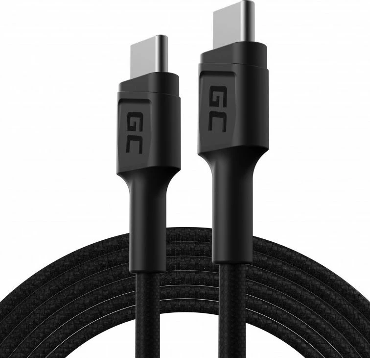 Kabllo USB-C në USB-C Green Cell PowerStream KABGC29 2 m, e zezë