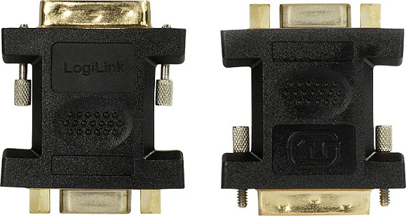 Adapter DVI-I në VGA LogiLink, 1080p, i zi