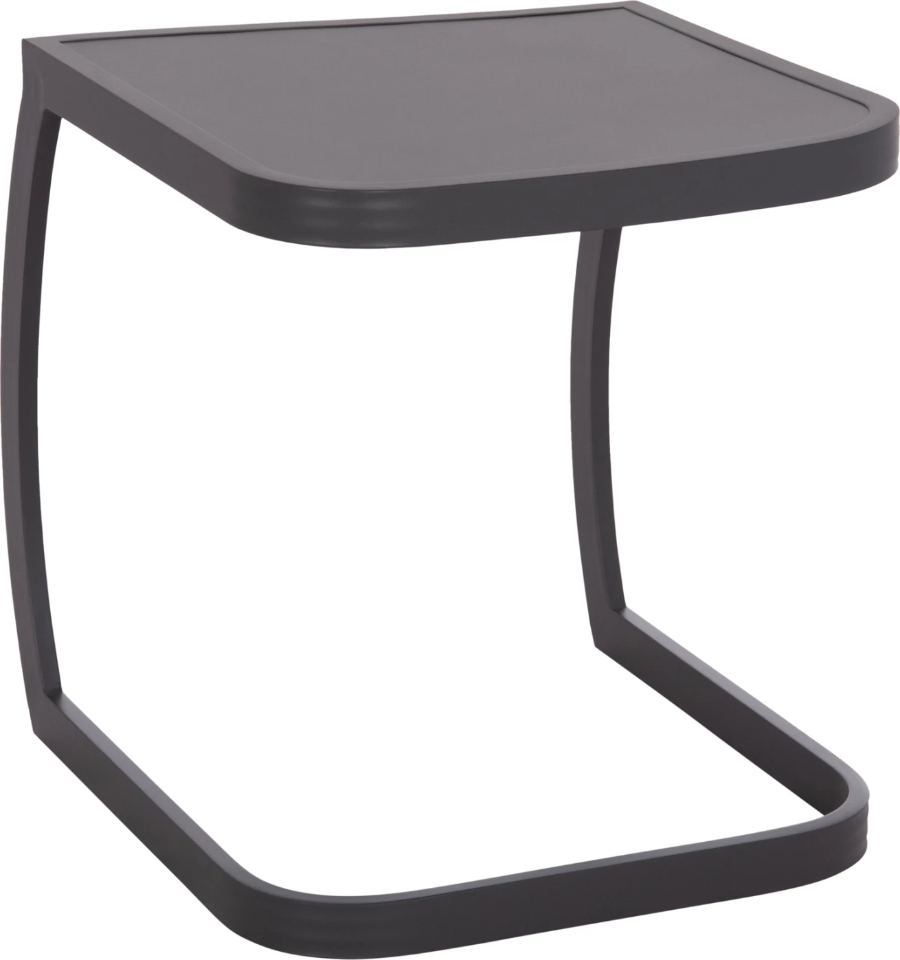 Tavolinë anësore për shezlong, alumini, ngjyrë gri, RICKON FH6324.01, 45x48x49.5cm