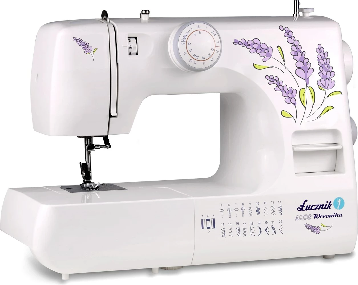 Makinë për qepje Łucznik Weronika 2008, e bardhë 