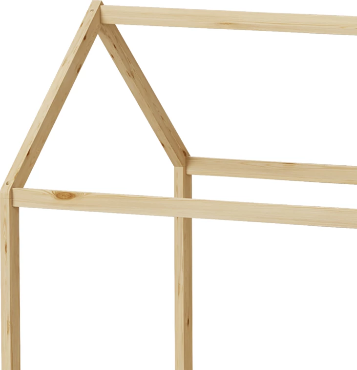 Krevat për fëmijë Mellin Montessori me 2 sirtarë, dru pishe, ngjyrë natyrale, 90x190cm