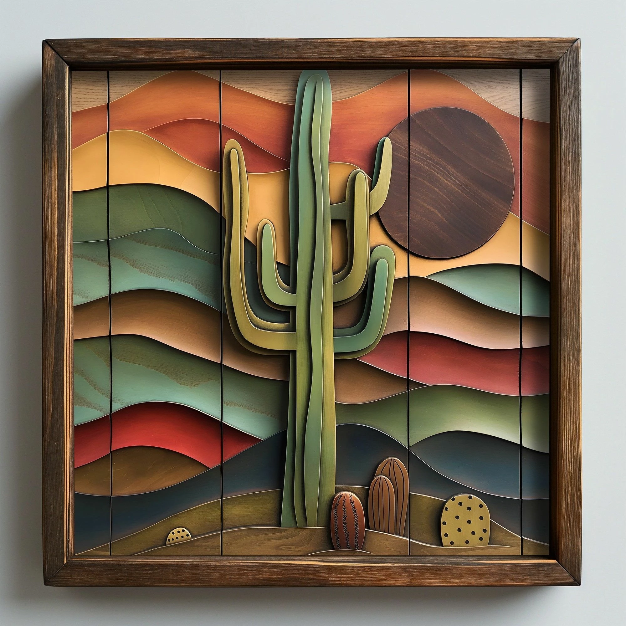 Pikturë dekorative me kornizë MDF, Wallity, AI082, shumëngjyrëshe, 50x50x3.5cm