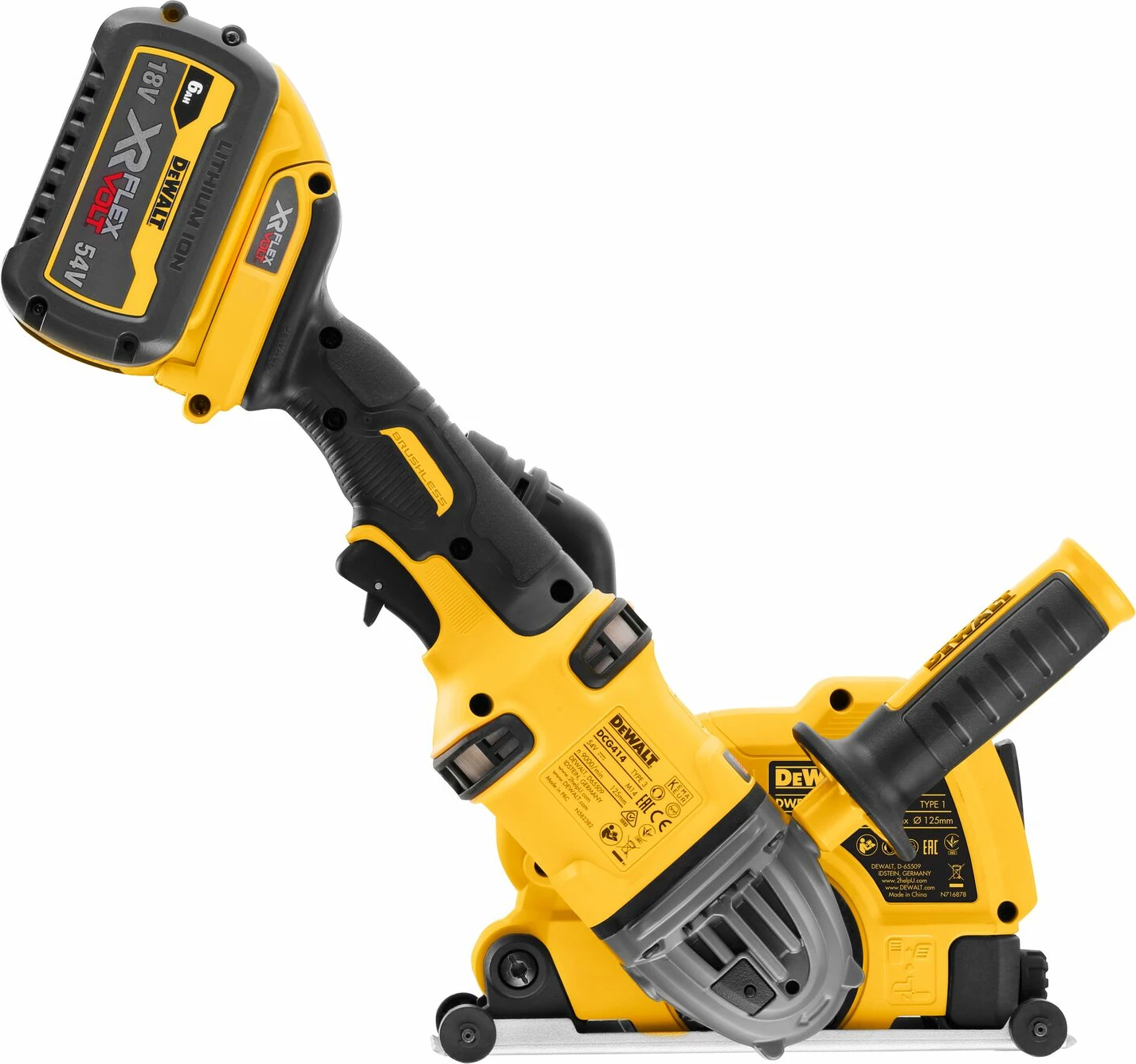 Mbrojtëse udhëzuese për prerje betoni DeWalt DWE46225, 125 mm
