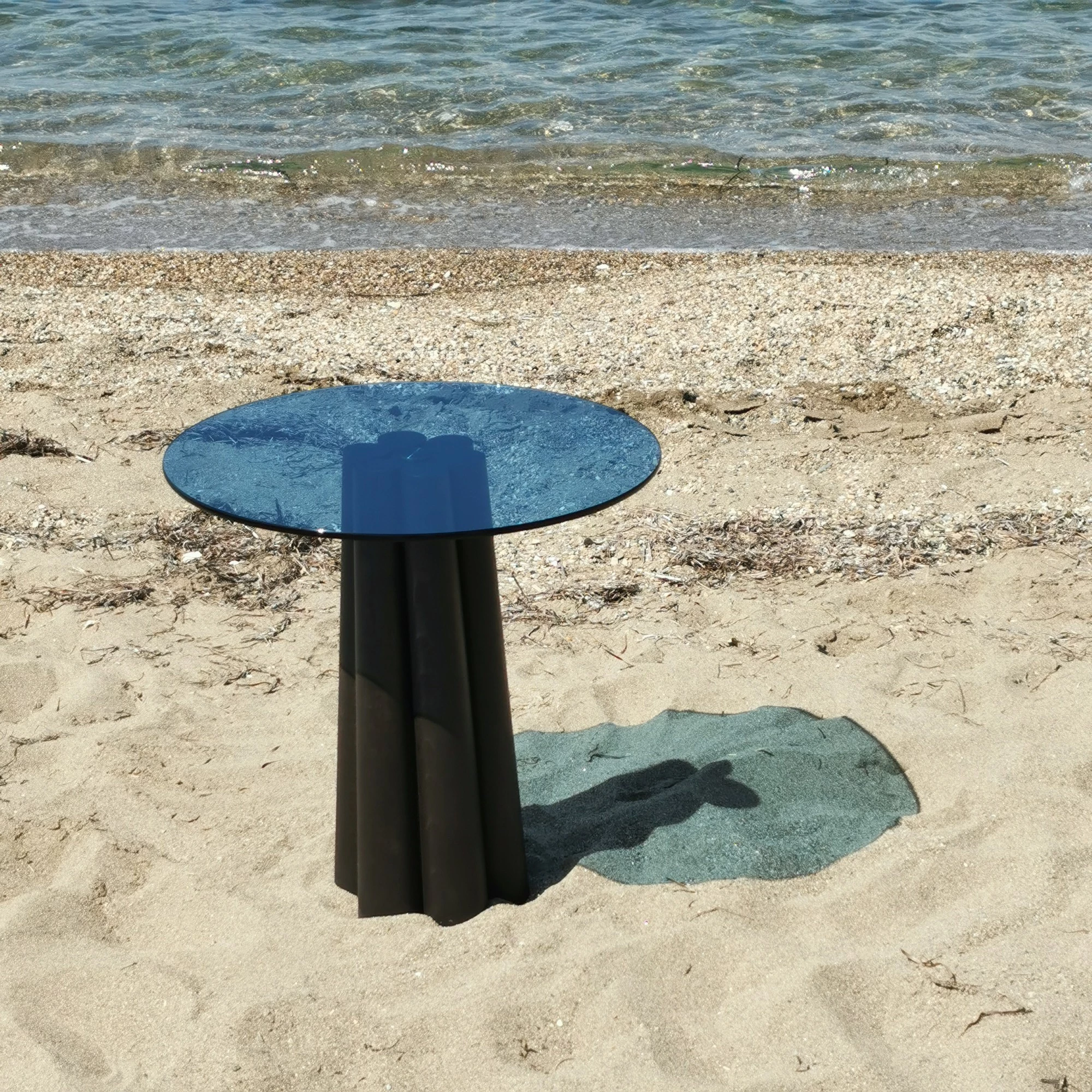 Tavolinë kafeje Skye Decor, Thales, e zezë dhe blu