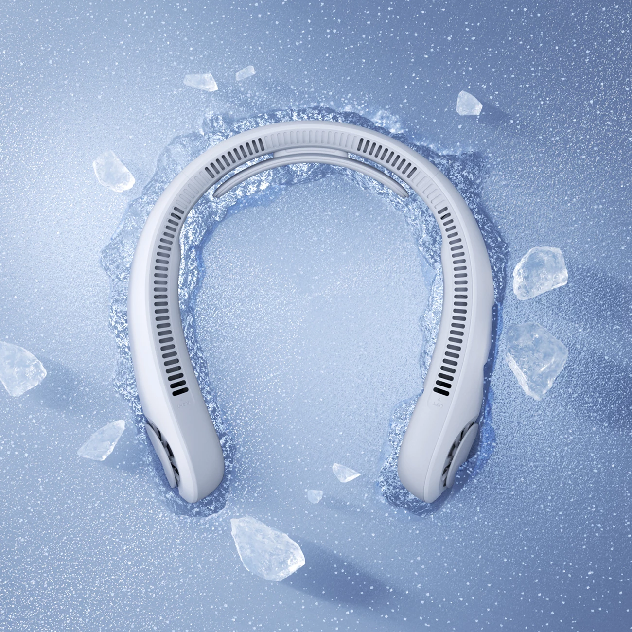 Ventilator qafe Jisulife Neck Fan 4 5000mAh USB-C, gri