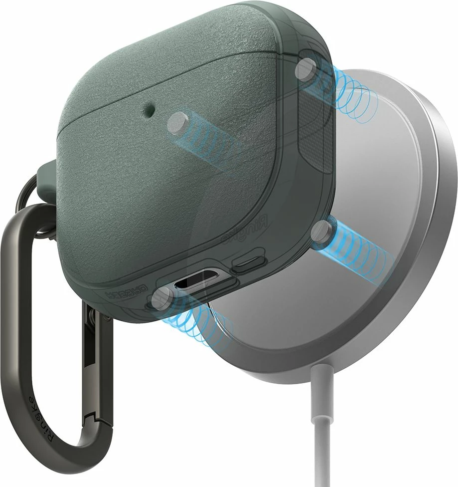 Mbështjellës Ringke Onyx MagSafe për Apple AirPods 4, Gjelbër