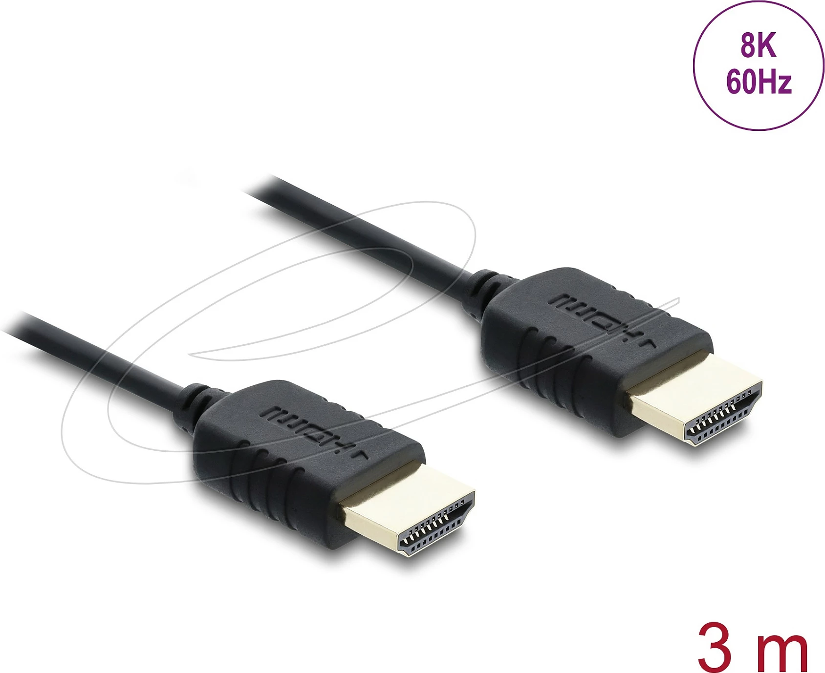 Kabllo HDMI DeLOCK 81683, 3m, 8K 60Hz, 48Gbps, eARC, e zezë