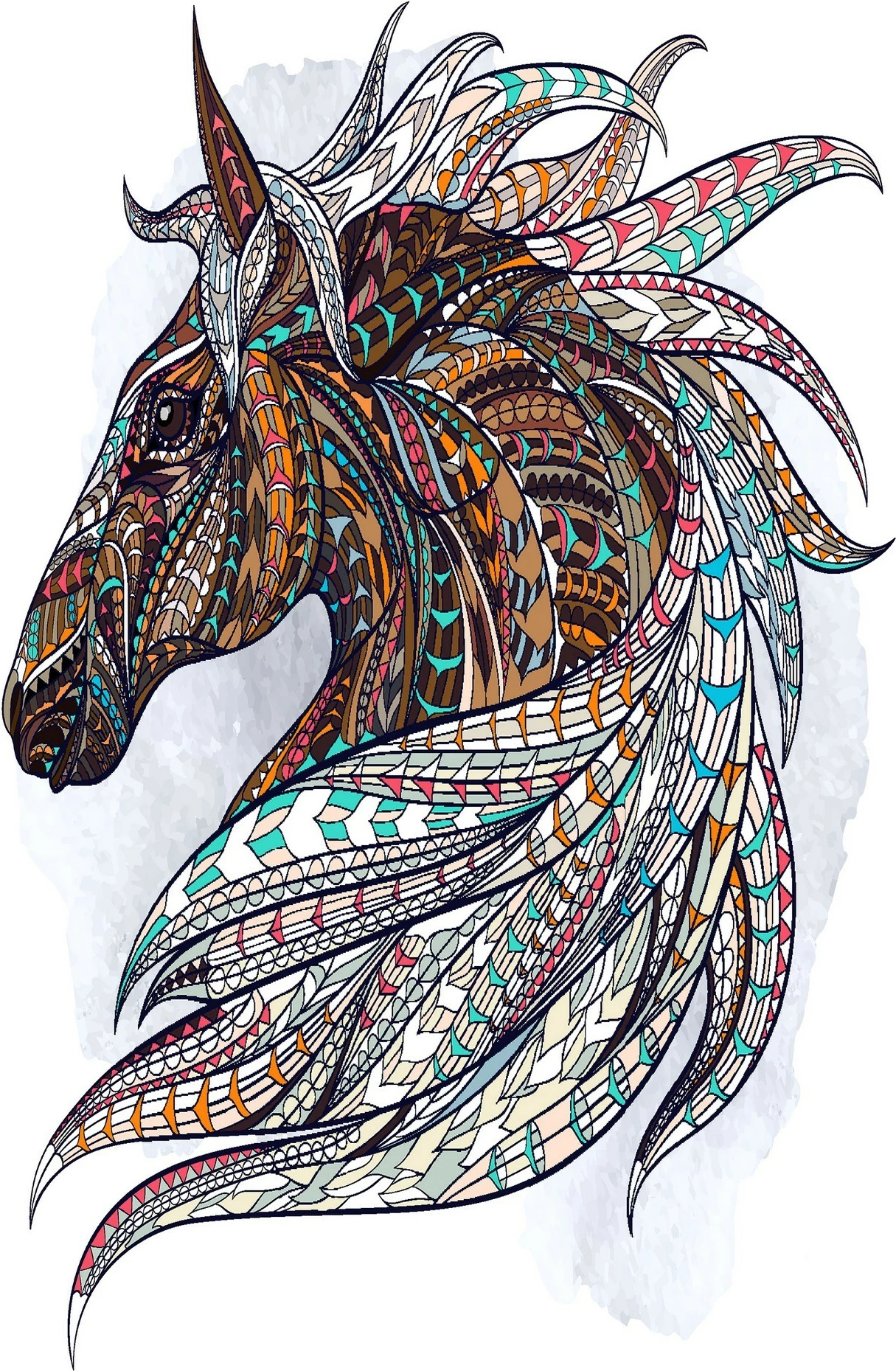 Qilim për korridor, shumëngjyrësh, Conceptum Hypnose, HMNT66, 100x200cm
