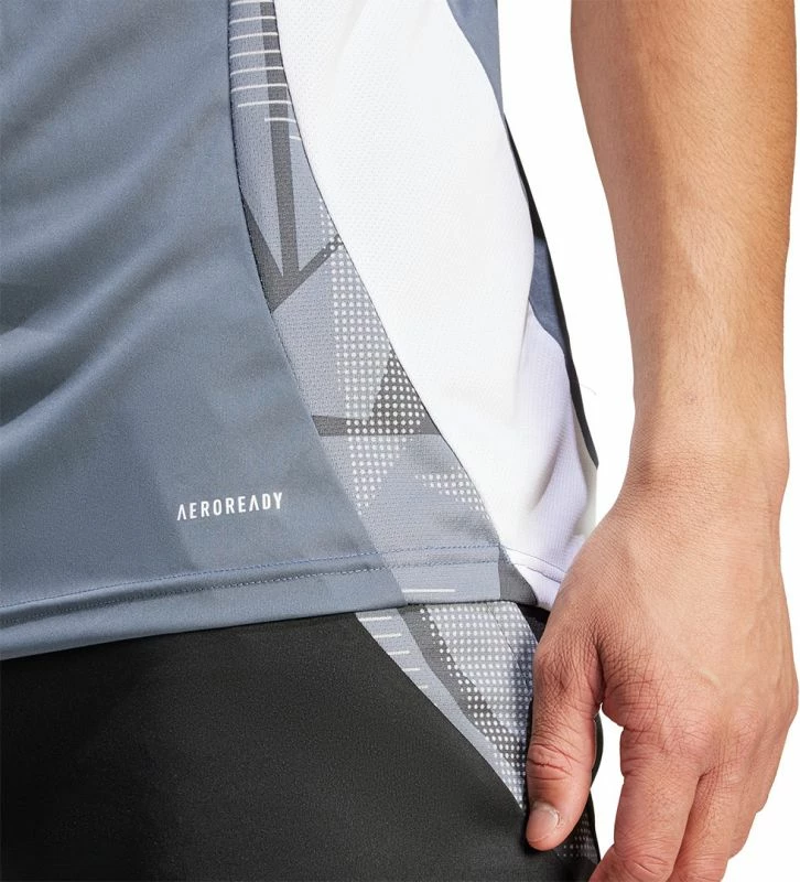 Fanellë stërvitjeje për meshkuj adidas Tiro 24, gri