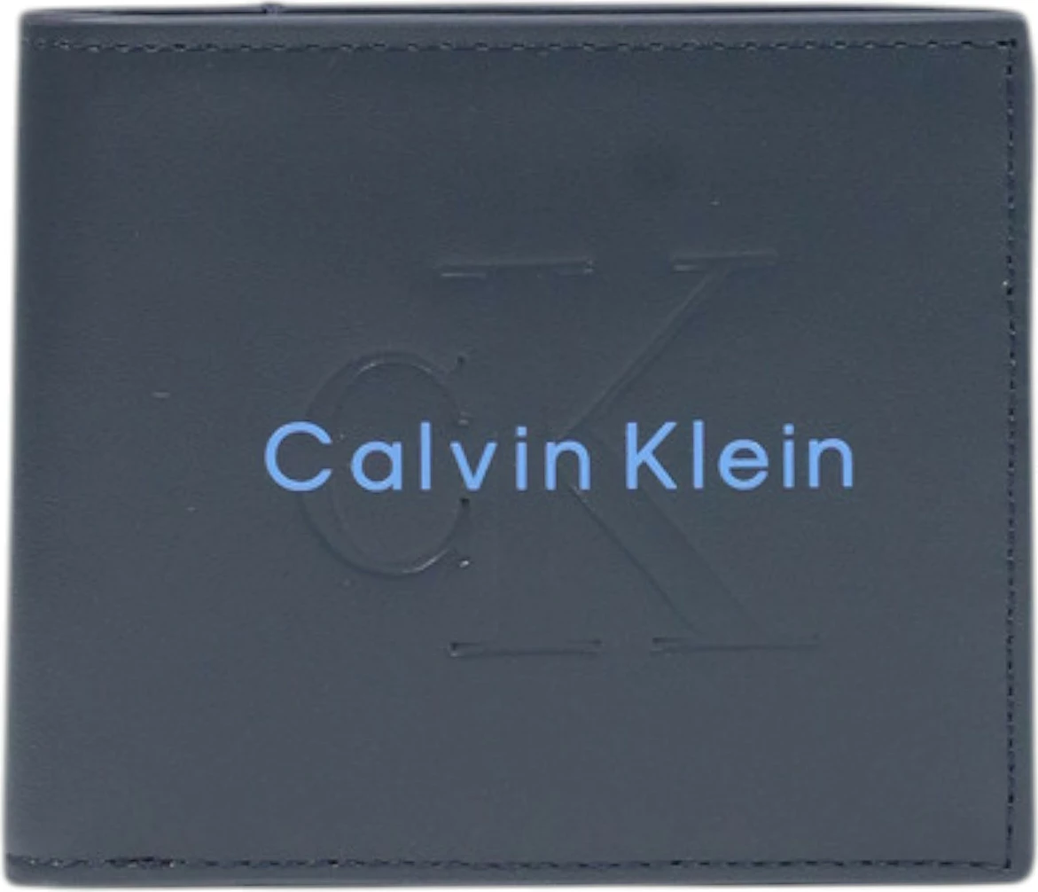 Portofol për meshkuj Calvin Klein BOLD BILLFOLD W/ COIN LV04D1156G, blu