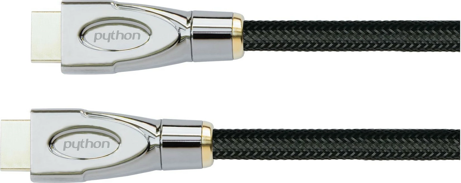Kabllo HDMI PYTHON Series Ultra High Speed HDMI 2.1, 0.5m, 8K, e zezë
