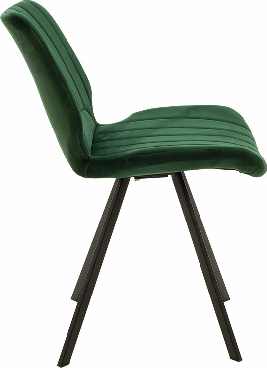 Karrige Sabia kadife jeshile e errët-këmbë të zeza