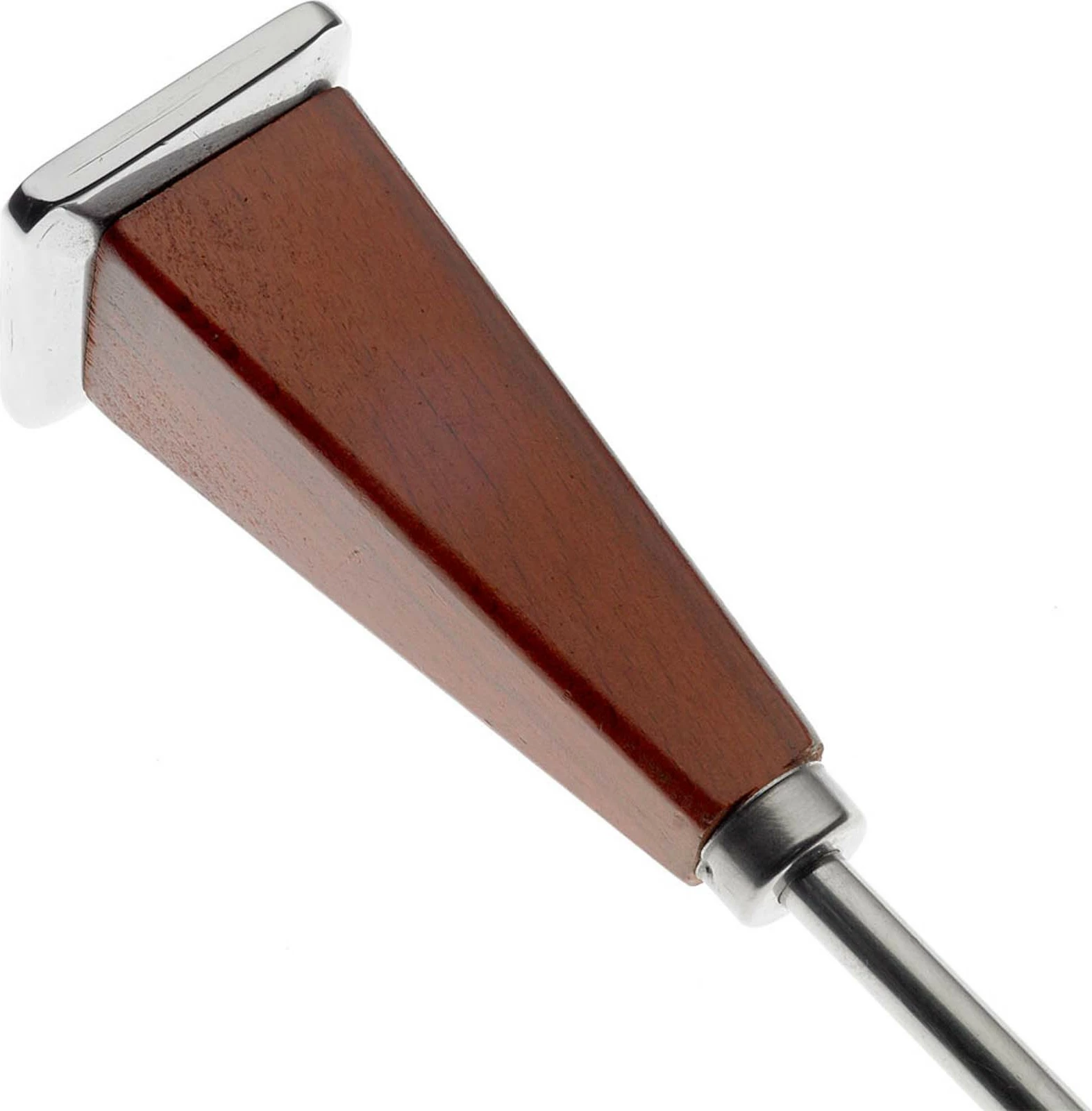 Thyes akulli, BarFly, Deluxe, 203 mm, dorezë druri katrore, argjend/kafe