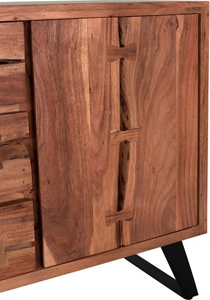 Bufe FH8176 Fansi prej druri akacie natyral 150x45x86cm