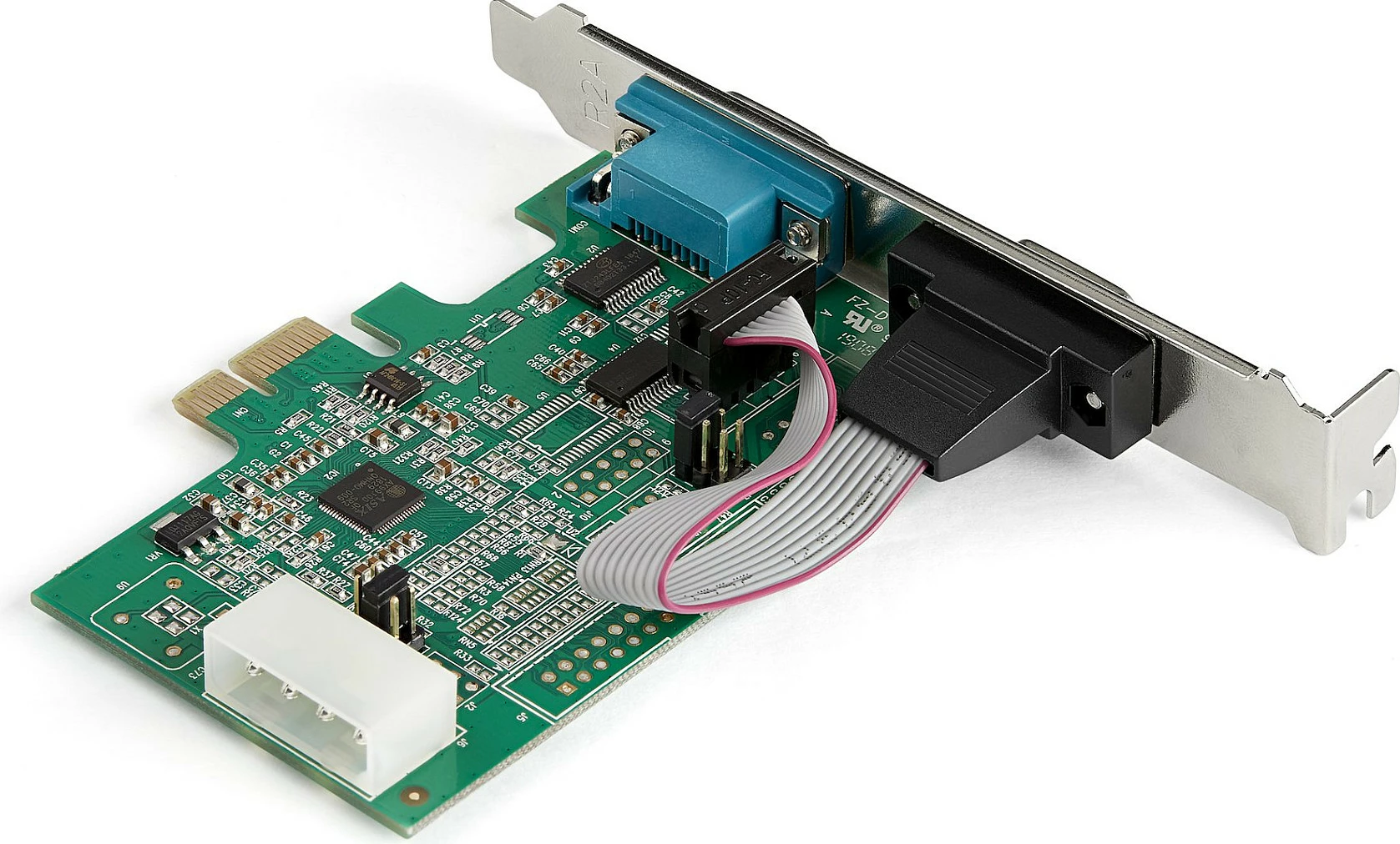 Kartë PCIe Seriale StarTech 2-Port RS-232, 16950 UART, FIFO 256B, e gjelbër