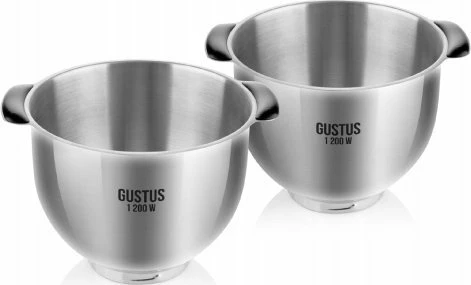 Mikser planetar Eta Gustus Maximus IV ETA-RO-200-10, 1200W, tas 5.5L + blender 1.5L, argjend, set me 2 tasa dhe aksesorë