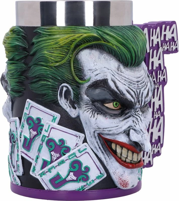 Filxhan koleksionues NEMESIS NOW The Joker 15.5 cm, rezinë me insert inox, i pikturuar me dorë