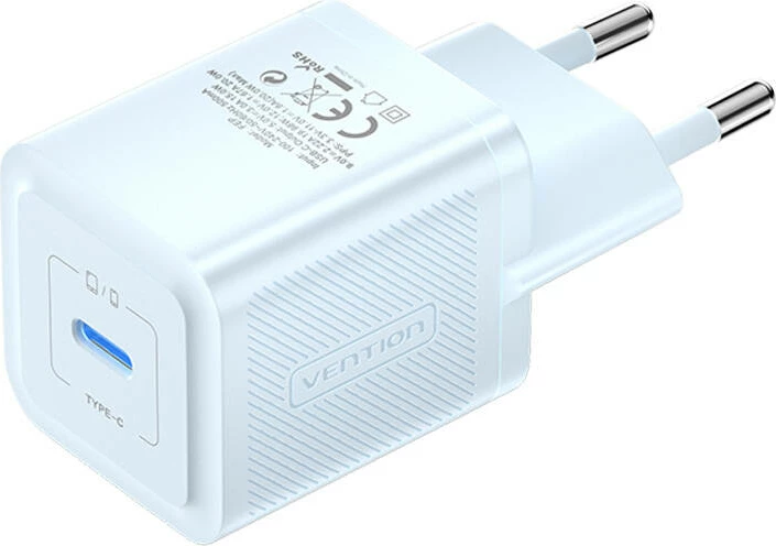 Karikues muri Vention FEPL0-EU, USB-C, 20W, GaN, Blu