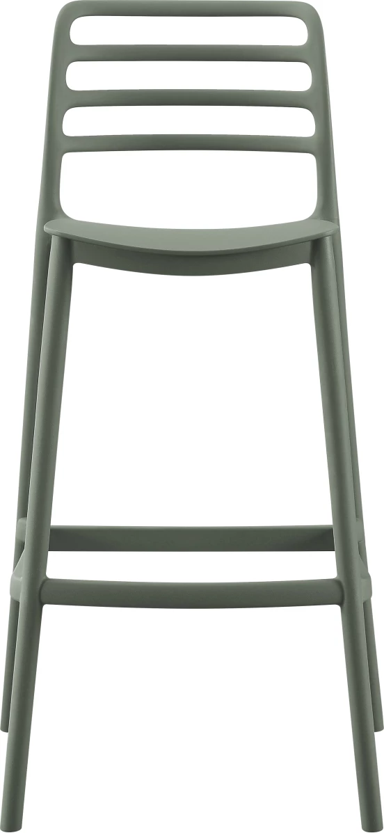 Karrige për bar polipropileni SNOD FH6099.07, ngjyrë ulliri, 37.2x50x101.5H cm
