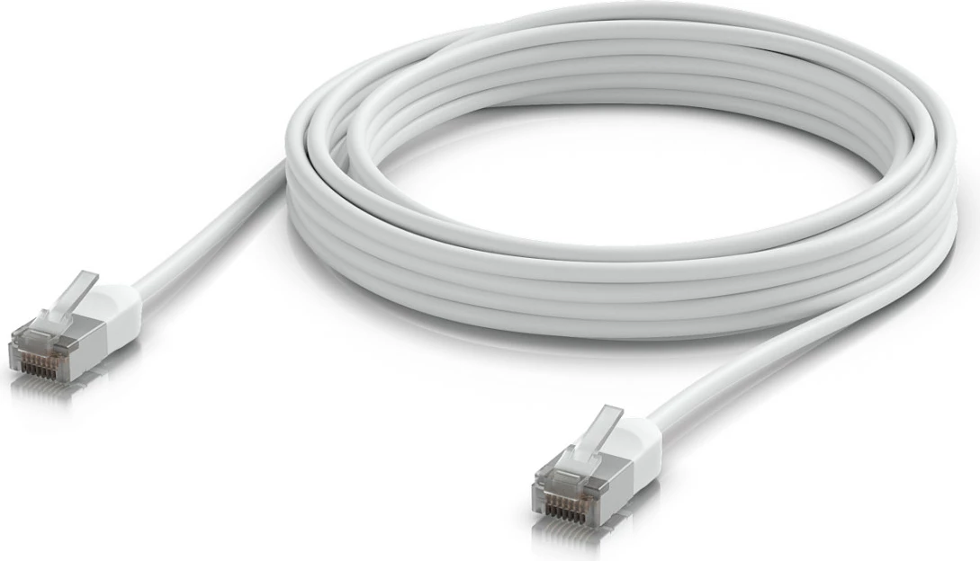 Kabllo rrjeti Ubiquiti UACC-Cable-Patch-Outdoor-C6A-5M-W, Cat6a, 5 m, RJ-45, 10GbE, e bardhë