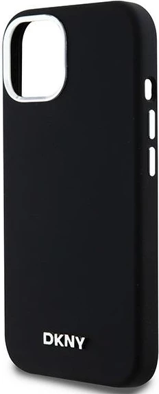 Mbështjellës DKNY Liquid Silicone MagSafe për iPhone 15 Plus / 14 Plus, i zi