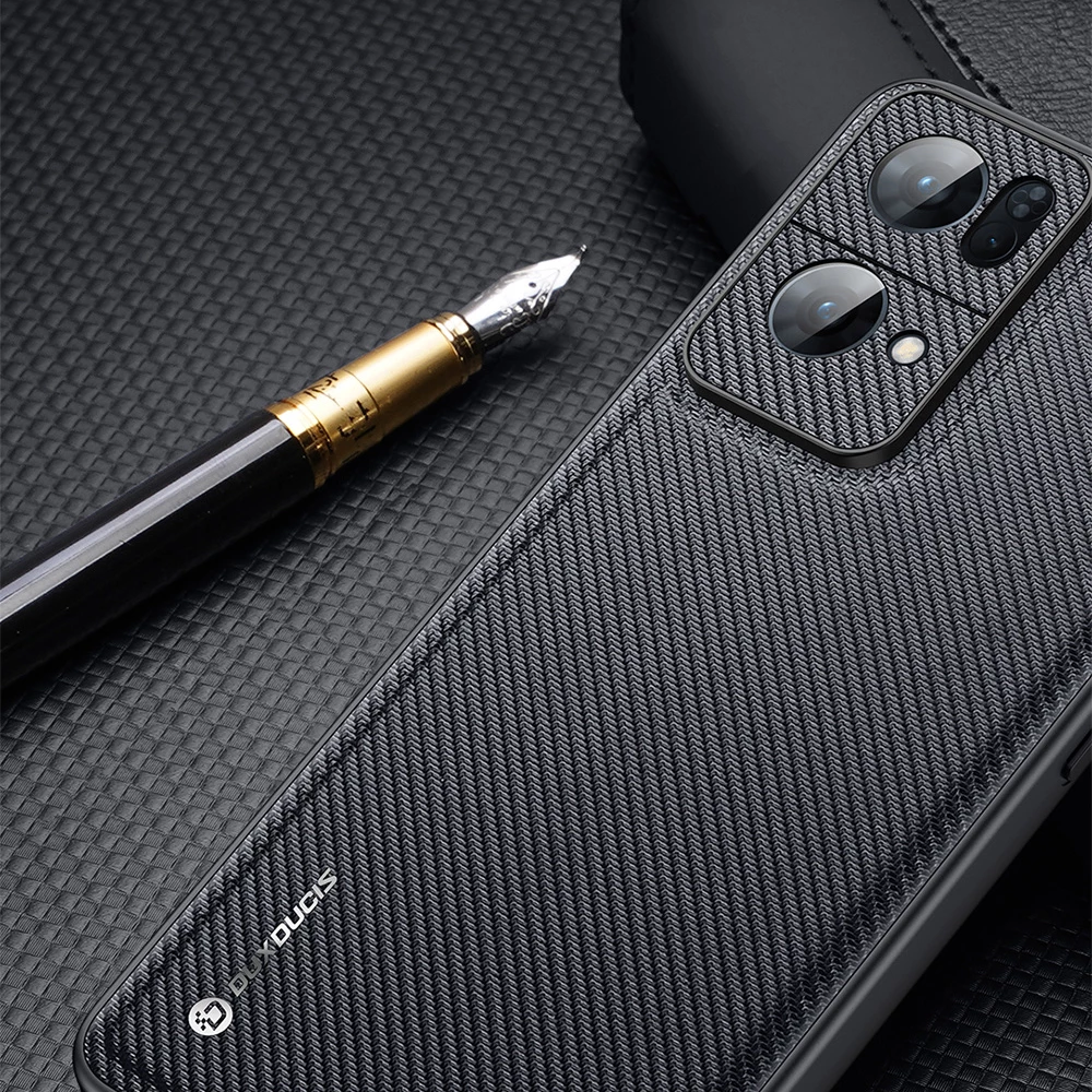 Mbështjellës Dux Ducis Fino për Oppo Reno 7 Pro 5G, najlon, i zi