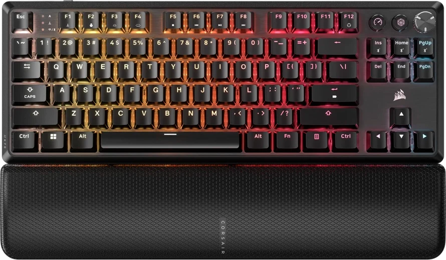 Tastierë mekanike gaming CORSAIR K70 CORE TKL Wireless RGB, 87 taste, e zezë