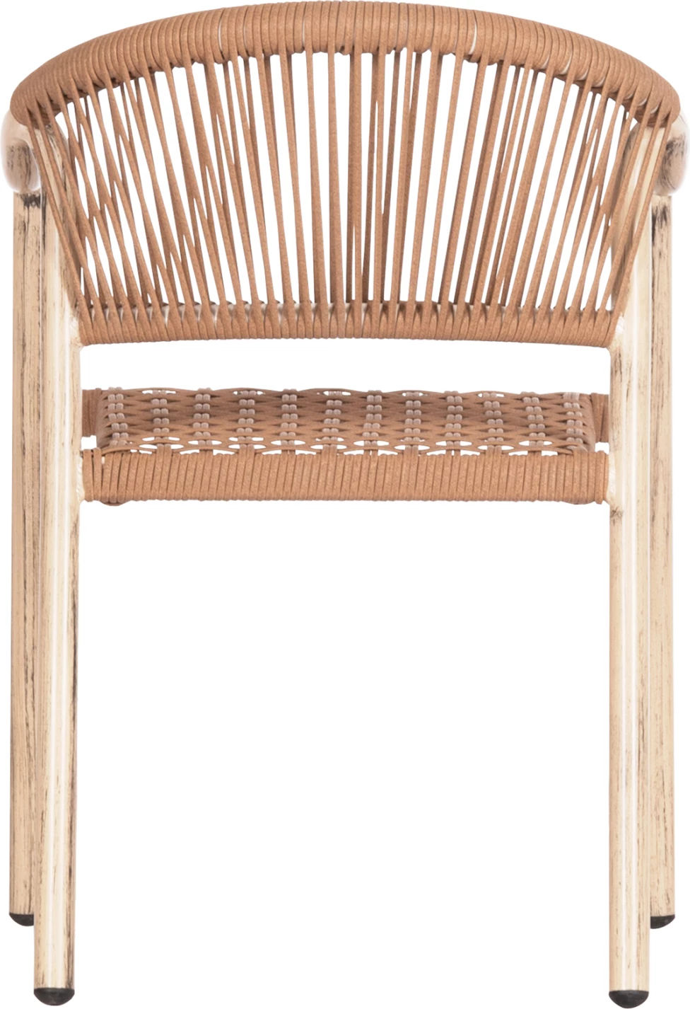 Karrige ngrënieje për jashtë KERLY, alumin ngjyrë lisi, ratan sintetik ngjyrë bronzi, FH6050.01, 54x58.5x76cm