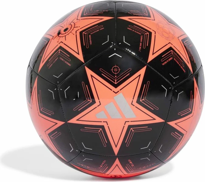 Top futbolli adidas, i zi dhe portokalli [Madhësia: 5]