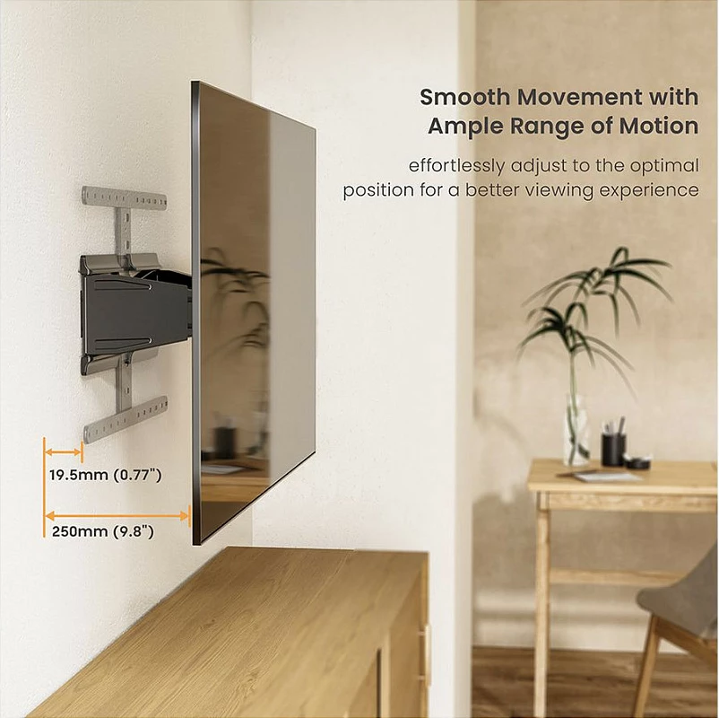 Mbajtëse muri për TV VALUE 17.99.1188, 43-90", VESA 600 x 400, e zezë