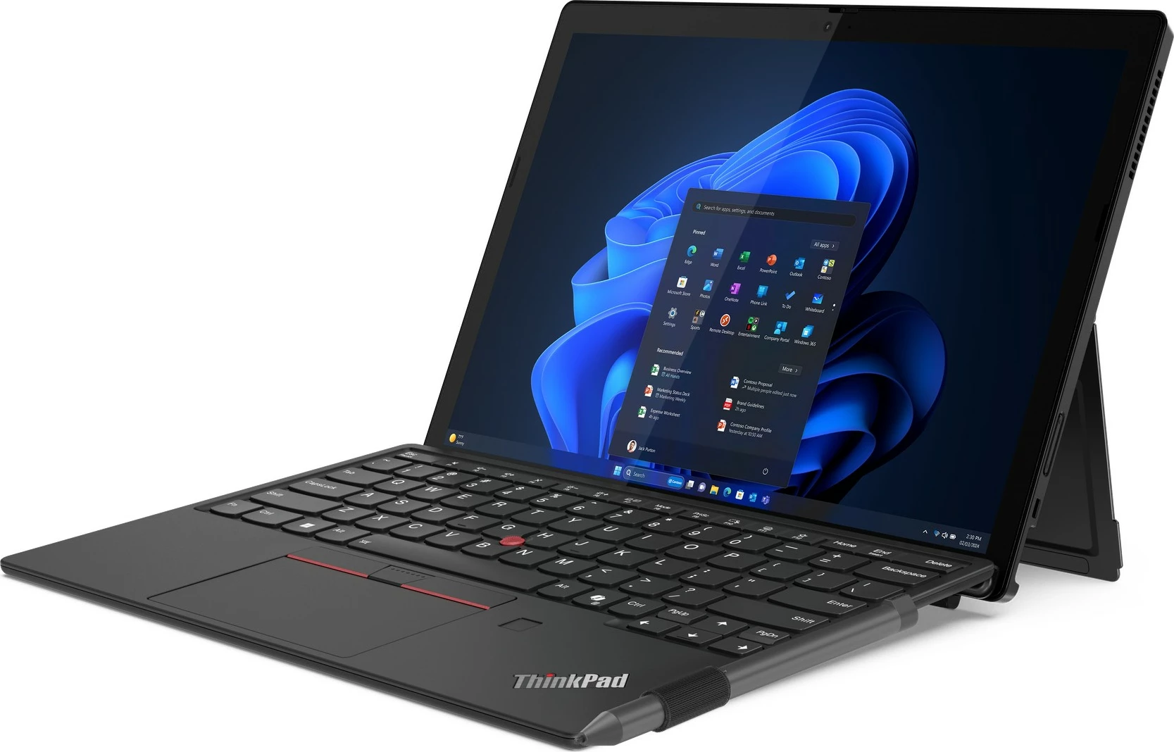 Tablet Lenovo ThinkPad X12 Detachable Gen 2, Intel Core Ultra 7, 32 GB, 1 TB, e zezë
