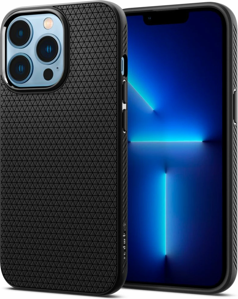 Mbështjellës Spigen Liquid Air për iPhone 13 Pro Max, Matte Black