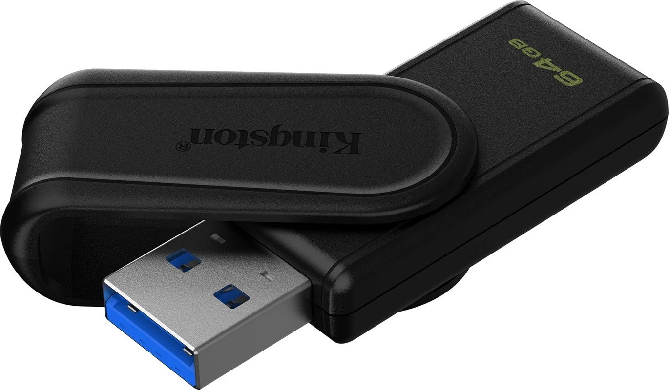 USB Kingston DataTraveler Exodia S 64GB, USB 3.2, e zezë