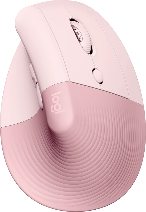 Maus LOGITECH Lift ergonomik vertikal Bluetooth/RF 4000 DPI Rose/Dark Rose, me receiver Unifying