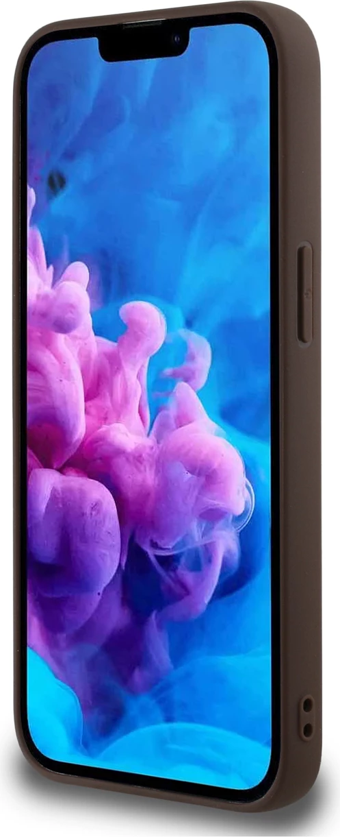 Mbështjellës Guess PU 4G Peony me MagSafe për iPhone 16e, Kafe