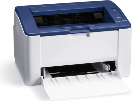 printer lazer Xerox Phaser 3020i A4, bardh-e-zi, Wi‑Fi, USB 2.0, bardhë me blu të errët