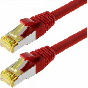 Kabllo rrjeti Helos Patchkabel Cat.6a GHMT, 0.5 m, AWG 26/7, e kuqe