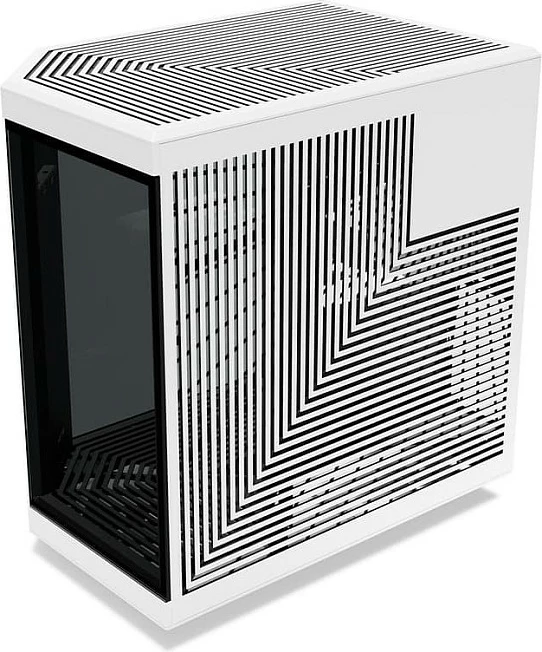 Kasë Gaming HYTE Y70 Touch Infinite Panda, ATX Midi Tower, ekran touch LCD, bardhë/zi