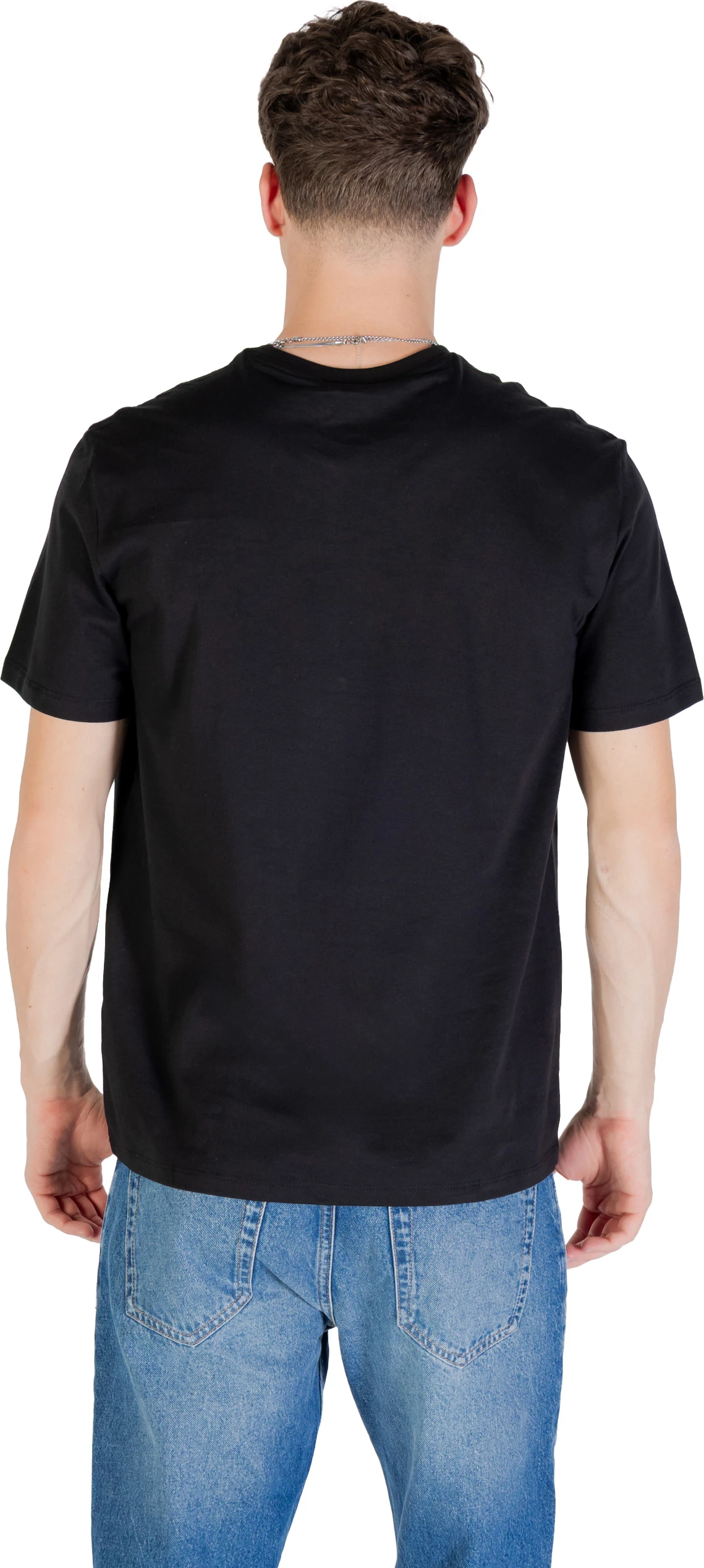 Maicë për meshkuj Calvin Klein Jeans SS Badge 30S Jersey LV04RC272G, e zezë [Madhësia: L]