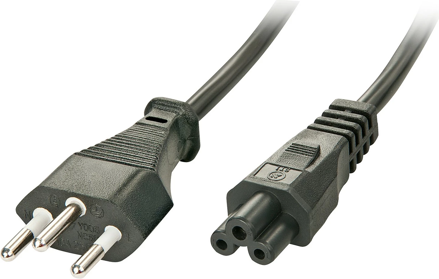 Kabllo rryme LINDY IEC 320-C5f 2m, e zezë