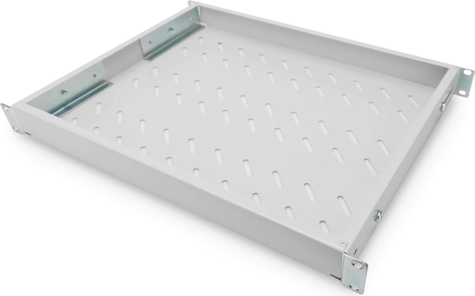 Raft i rregullueshëm Digitus 1U, 19 inç, deri 50kg, gri