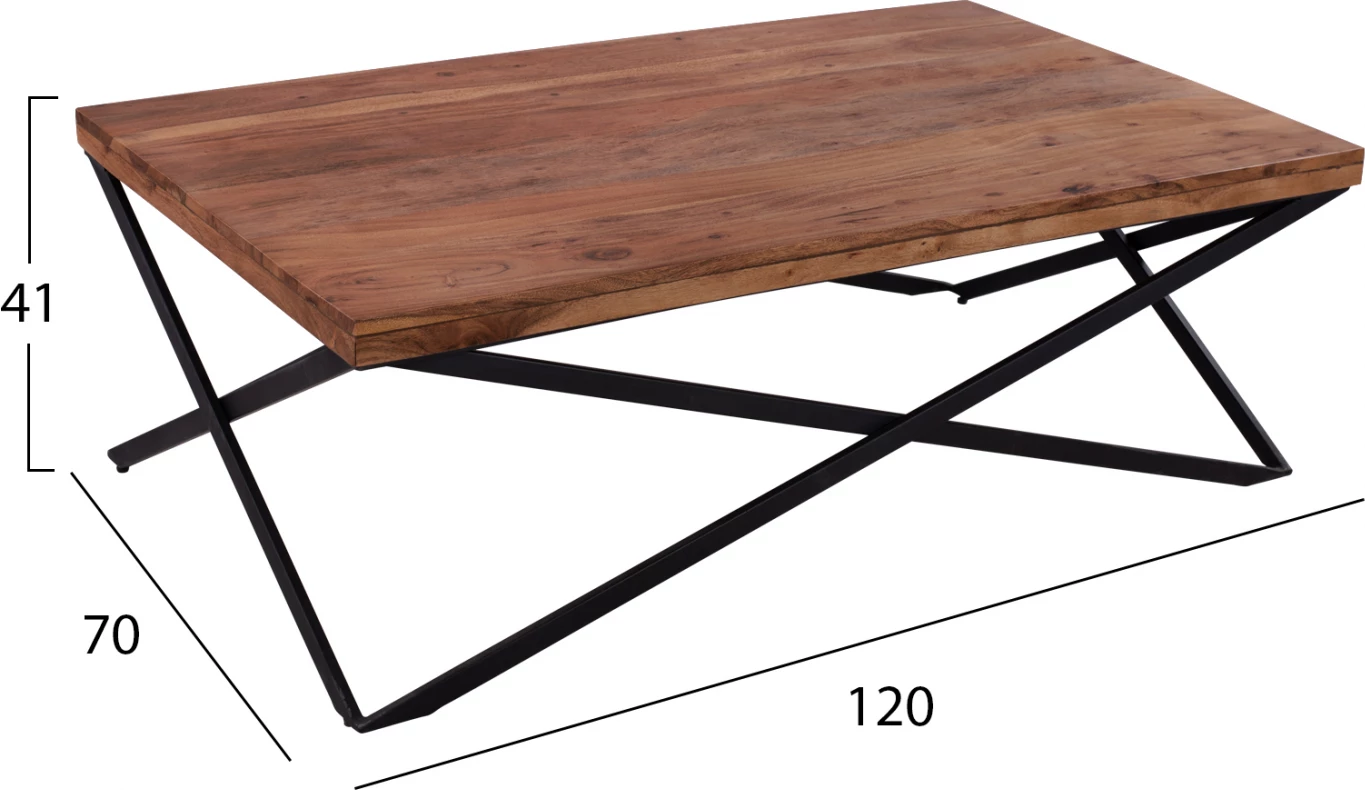Tavolinë kafeje Sao Paolo FH8200.11 dru akacie i fortë 120X70X41